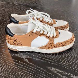 Madewell Court Sneakers in Spotted Calf Hair